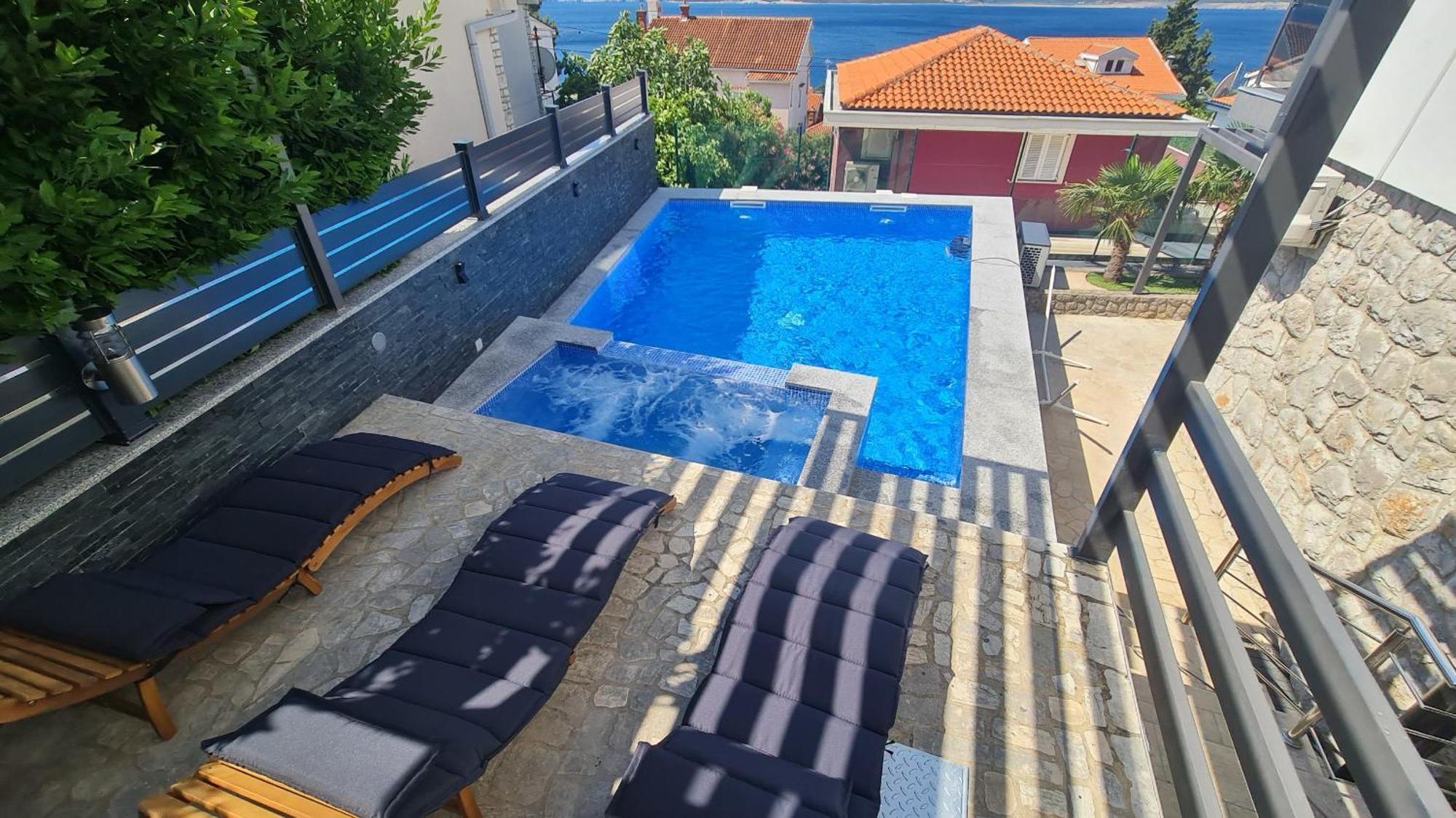 Apartments Blazevic, Heated Pool&Jacuzzi Dramalj Extérieur photo